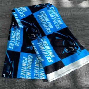 🔥5/$25 Carolina Panthers NFL Football Team Handmade Fleece Scarf Unfinished Ends